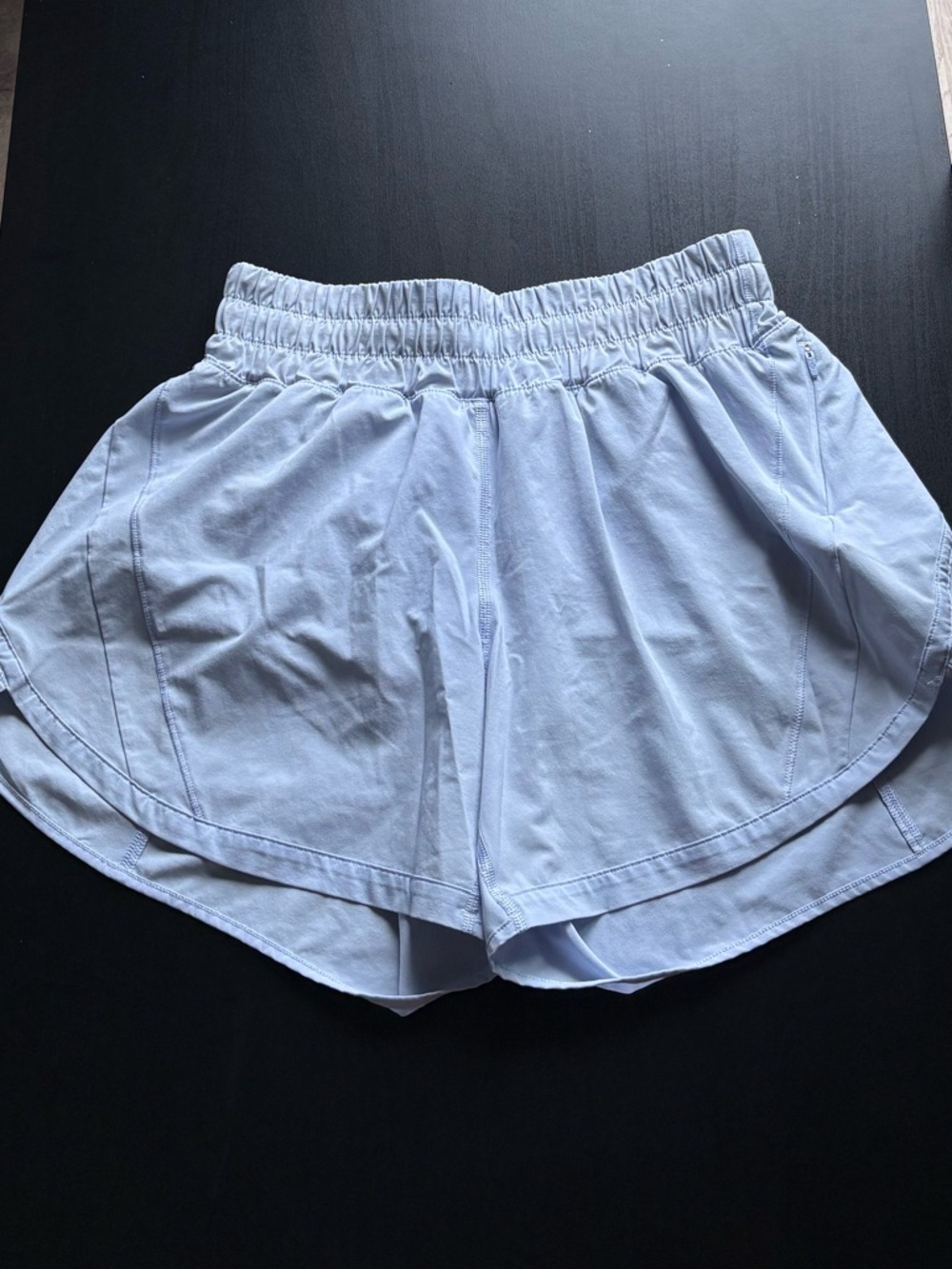 Lululemon Track That Mid-Rise Lined Short 5” in Blue